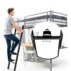 Lakexus 55inch Black RV Bunk Bed Ladder Steel-3