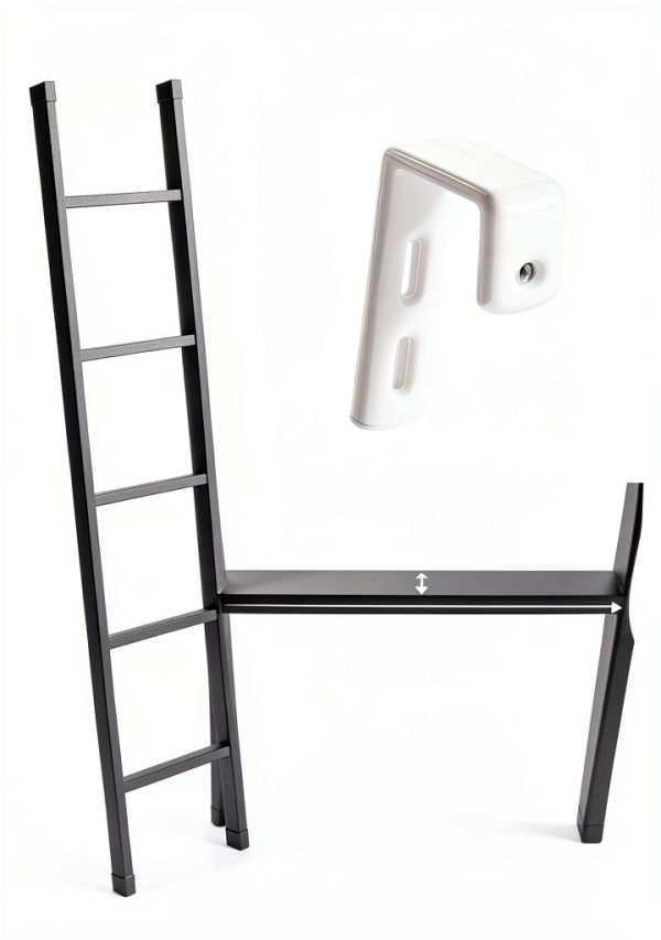 Lakexus 55inch Black RV Bunk Bed Ladder Steel-1