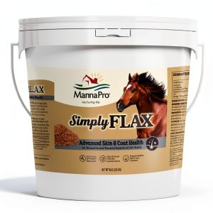 Manna Pro Simply Flax for Horses – Omega-3 Rich Flaxseed Supplement – Supports Coat Health, Joint Function & Immune System – Natural Source of Essential Fatty Acids – Ground Flax – 8 lb Bag-0
