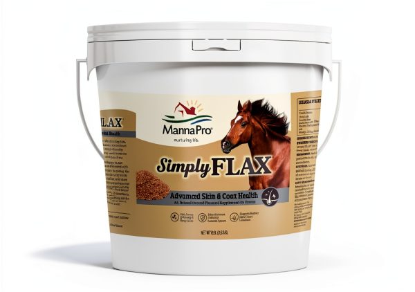 Manna Pro Simply Flax for Horses – Omega-3 Rich Flaxseed Supplement – Supports Coat Health, Joint Function & Immune System – Natural Source of Essential Fatty Acids – Ground Flax – 8 lb Bag-0
