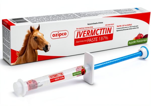Ivermectin Horse Paste 1.87% Apple Flavor OZIPCO for Horses 1250lb-0