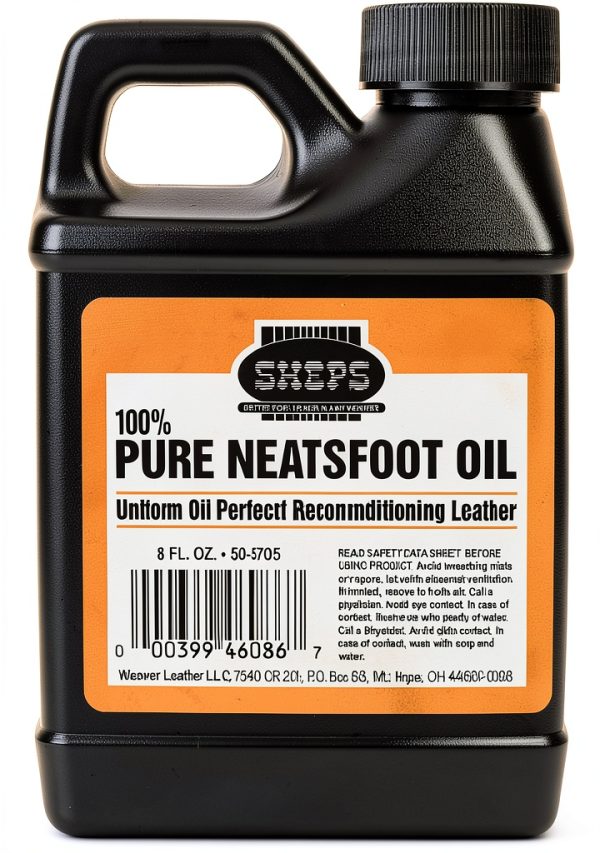 Sheps Pure Neatsfoot Oil 8 oz Neutral Premium Leather Reconditioner-0