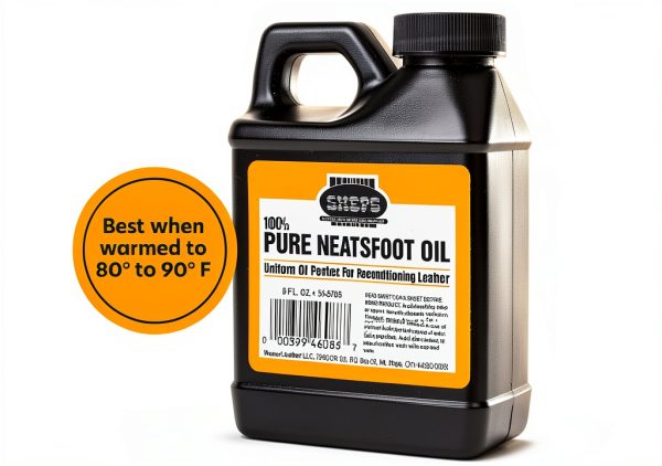 Sheps Pure Neatsfoot Oil 8 oz Neutral Premium Leather Reconditioner-4