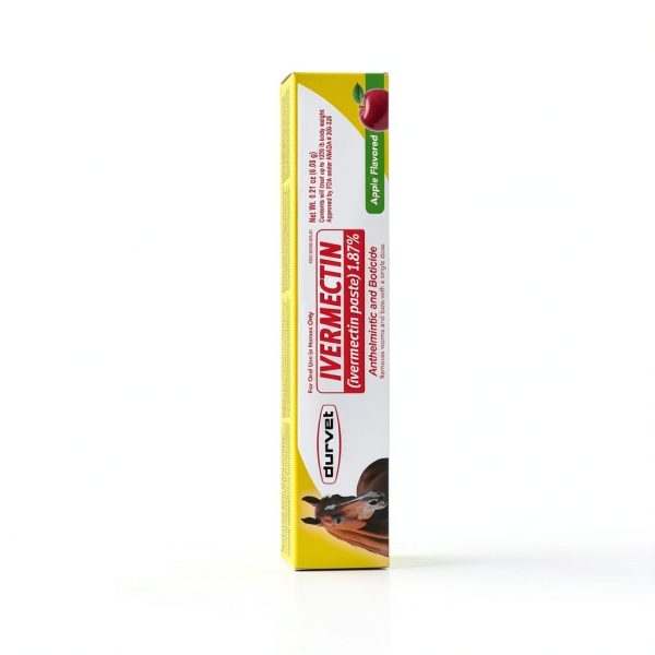 Ivermectin Paste Dewormer - 6.08g dose @ 1.87%-Apple Flavored, 3 Count-1