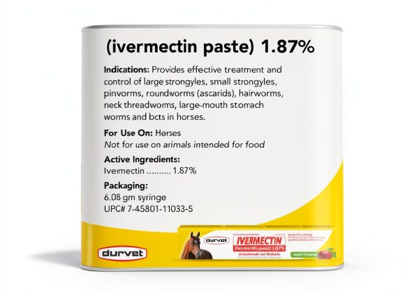 Ivermectin Paste Dewormer - 6.08g dose @ 1.87%-Apple Flavored, 3 Count-2