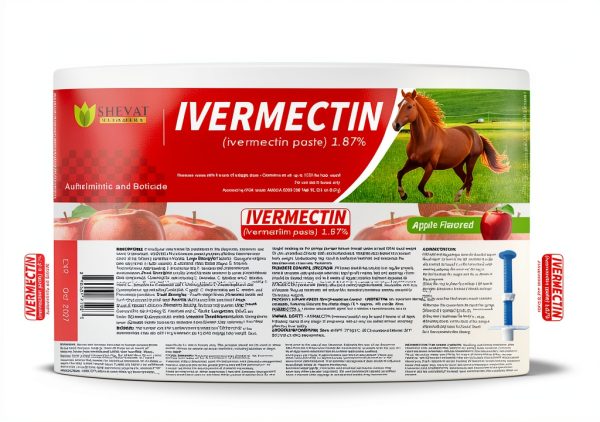 Ivermectin Horse Paste 1.87% Apple Flavored Shevat for Horses-7