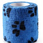 WePet Pet Wrap Self Adhesive Cohesive Gauze 2 Inch Pawprints A 6 Rolls-0