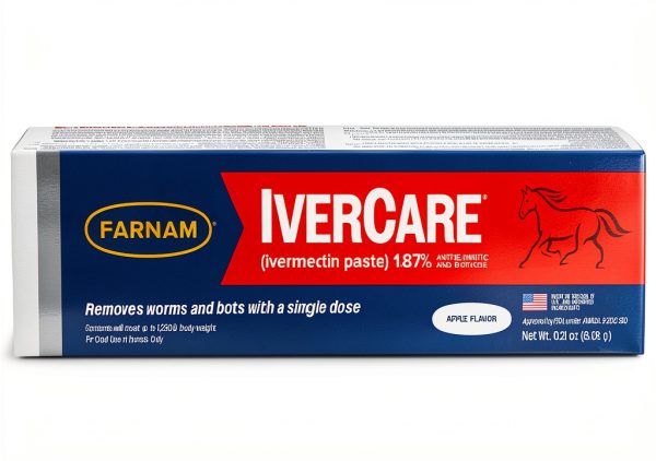 Farnam IverCare 1.87% Apple Horse Dewormer Paste 0.21 oz for 1,250 lb-0