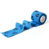 WePet Pet Wrap Self Adhesive Cohesive Gauze 2 Inch Pawprints A 6 Rolls-2