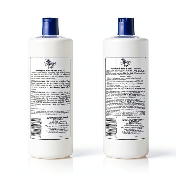 Mane 'N Tail Shampoo & Conditioner Combo Set 32oz for Horses & Humans-1
